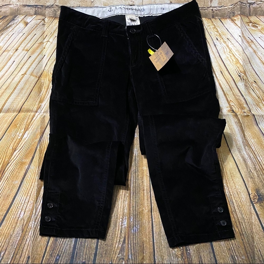 NWT Lands End Button Adjustable Waist Pants